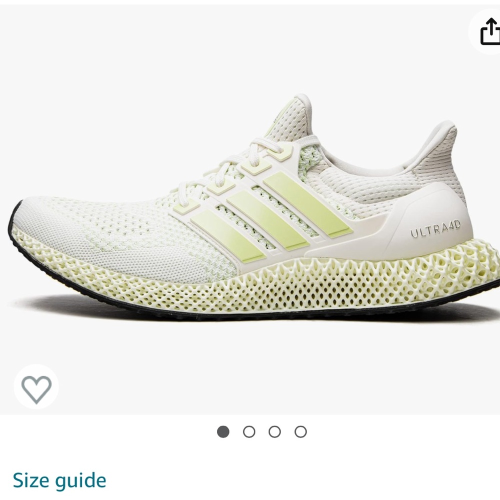 Adidas ultra 4D size 7.5 lemon Nwt - Picture 7 of 7